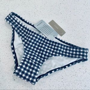 J. Crew Gingham Seersucker Bikini Bottom NWT